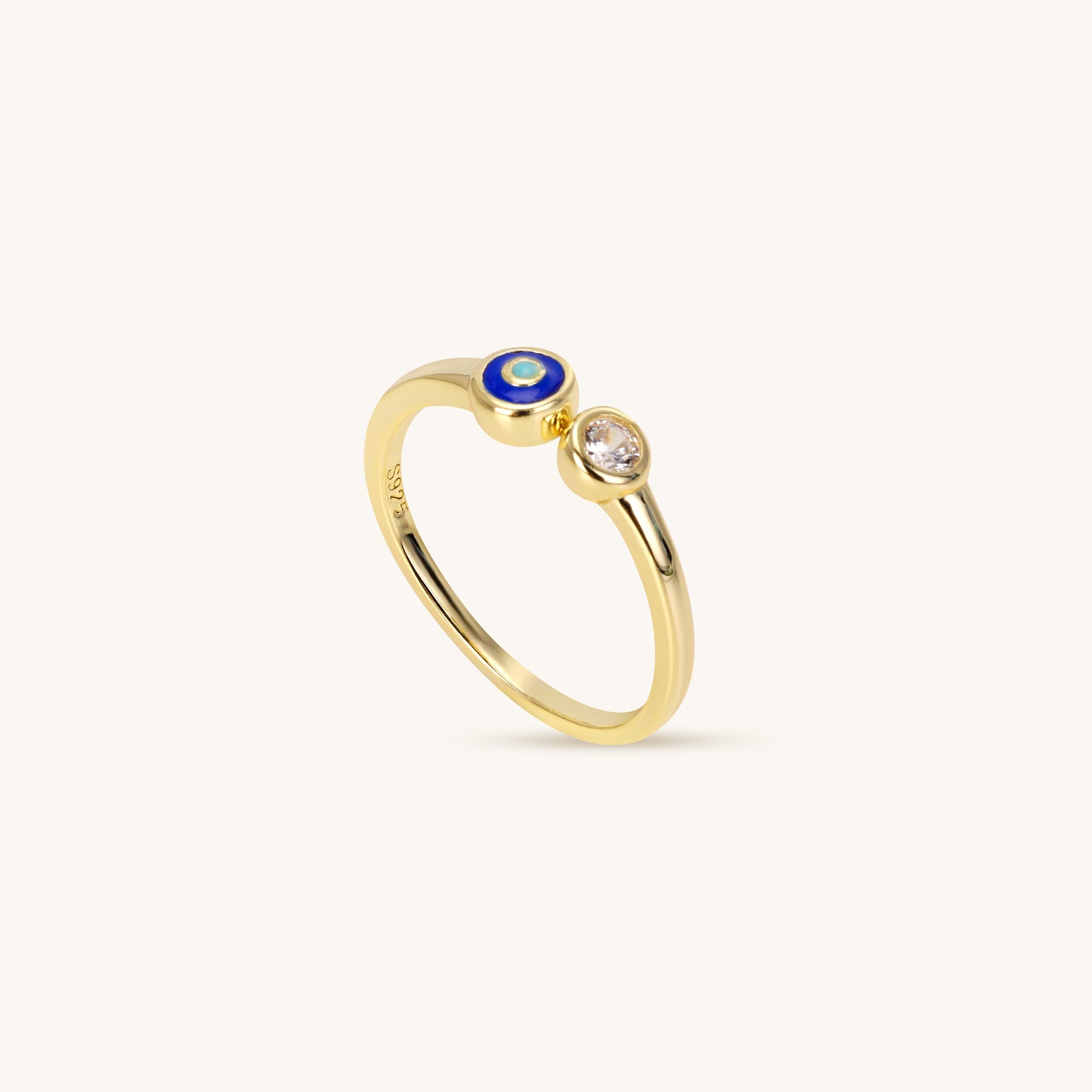 Silver-protected Evil Pupil – Evil Eye Silver Ring