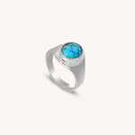 Silver Turquoise Dew