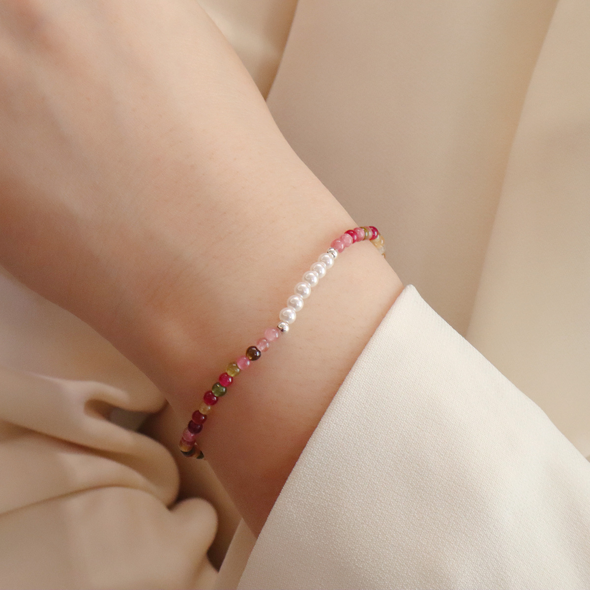 Treasure & Tourmaline Companion – Tourmaline and Pearl Bracelet