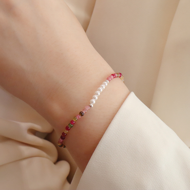 Treasure & Tourmaline Companion – Tourmaline and Pearl Bracelet
