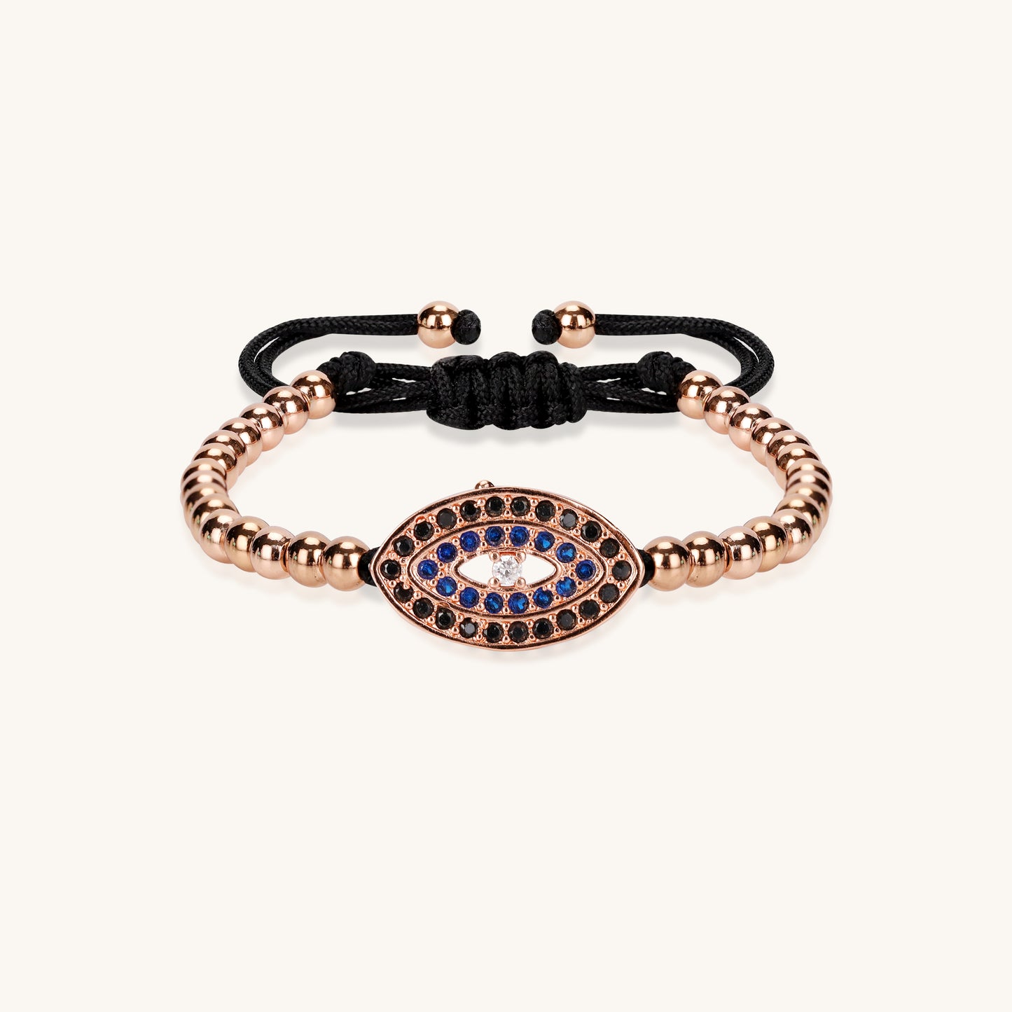 Beaded Shield Evil Eye Bracelet