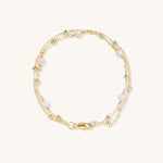 Double Chains Bearing Light – Double Evoke Pearl Chain Bracelet