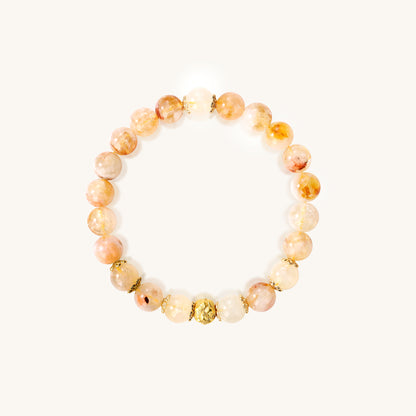 Warm Sun Smooth Flow - Yellow Crystal Good Fortune Bracelet