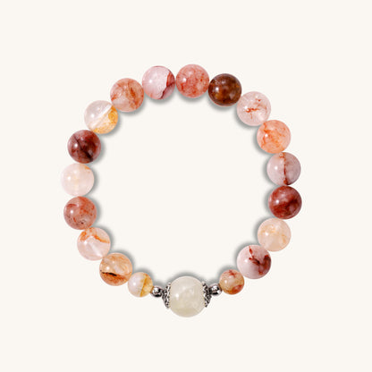 Meet Beauty Citrine & Red Agarwood Crystal Bracelet