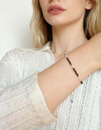 Intuitive Guide - Black Crystal & Topaz Bracelet