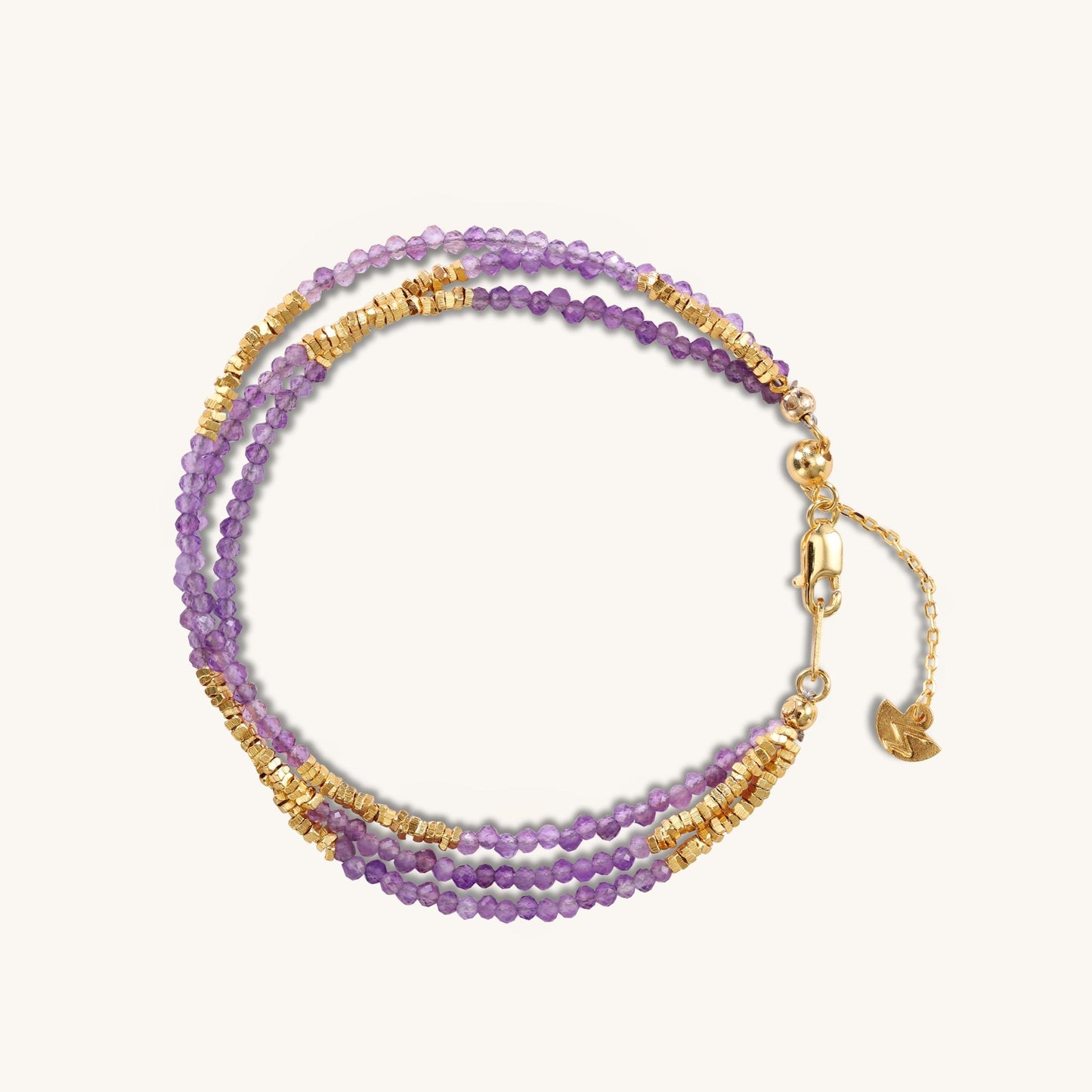 Balanced Light - Amethyst Gold - Plated Bracelet - Muditalume.online store