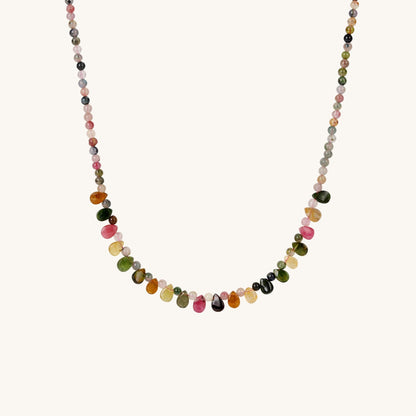 Blossom Radiance Pink Tourmaline Necklace - Muditalume.online store