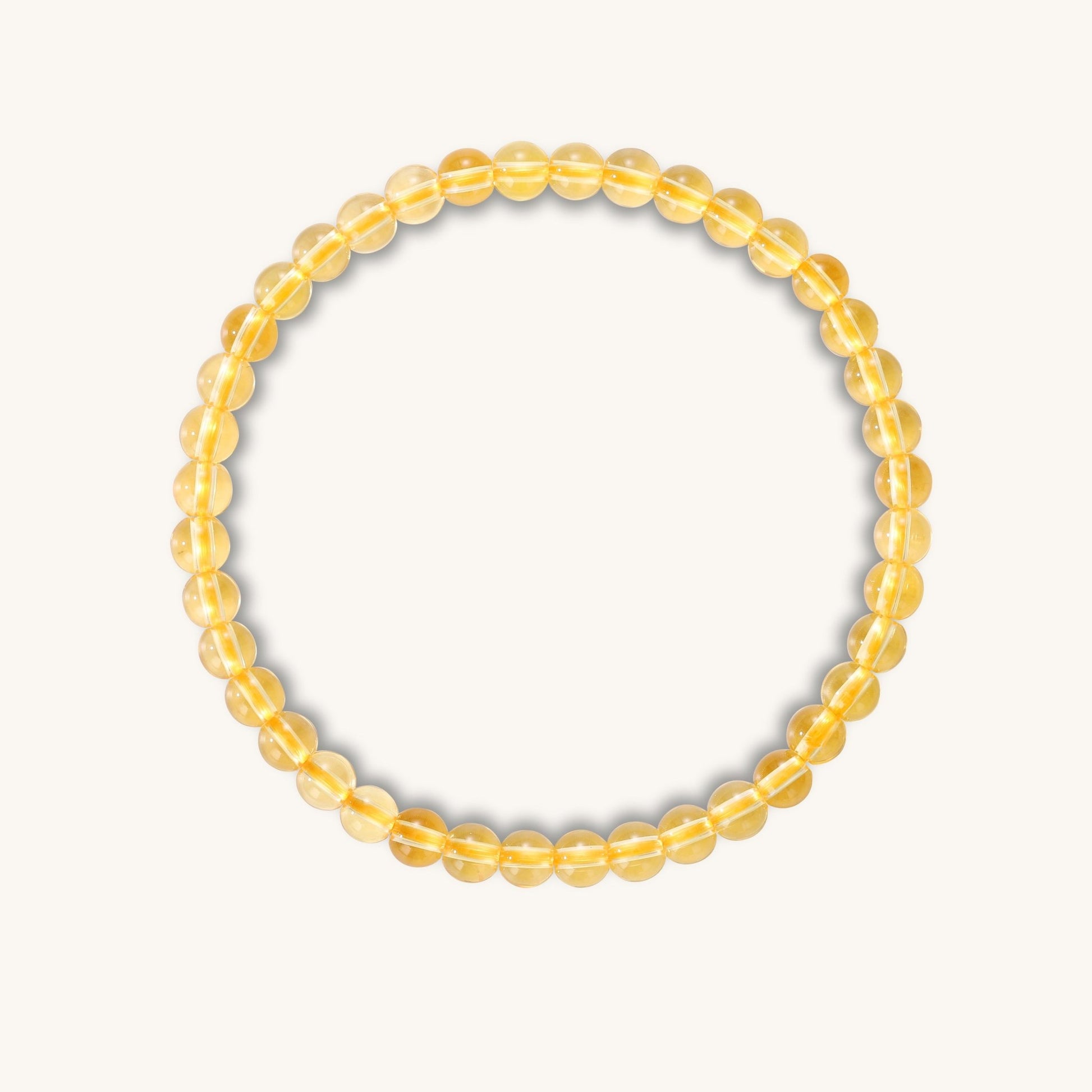 Courage Glow - Citrine Braided Charm Bracelet - Muditalume.online store