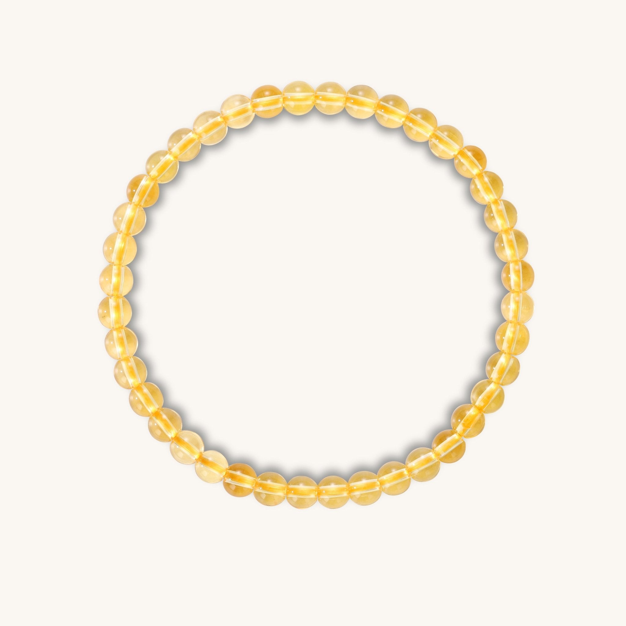 Courage Glow - Citrine Braided Charm Bracelet - Muditalume.online store