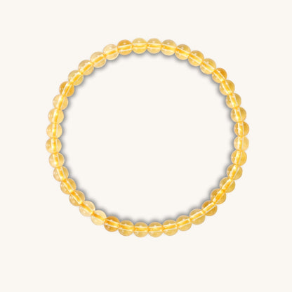 Courage Glow - Citrine Braided Charm Bracelet - Muditalume.online store