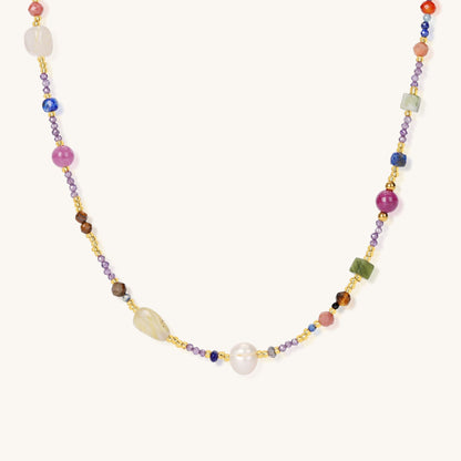 Crystal Guard Multi - Gem Necklace - Muditalume.online store
