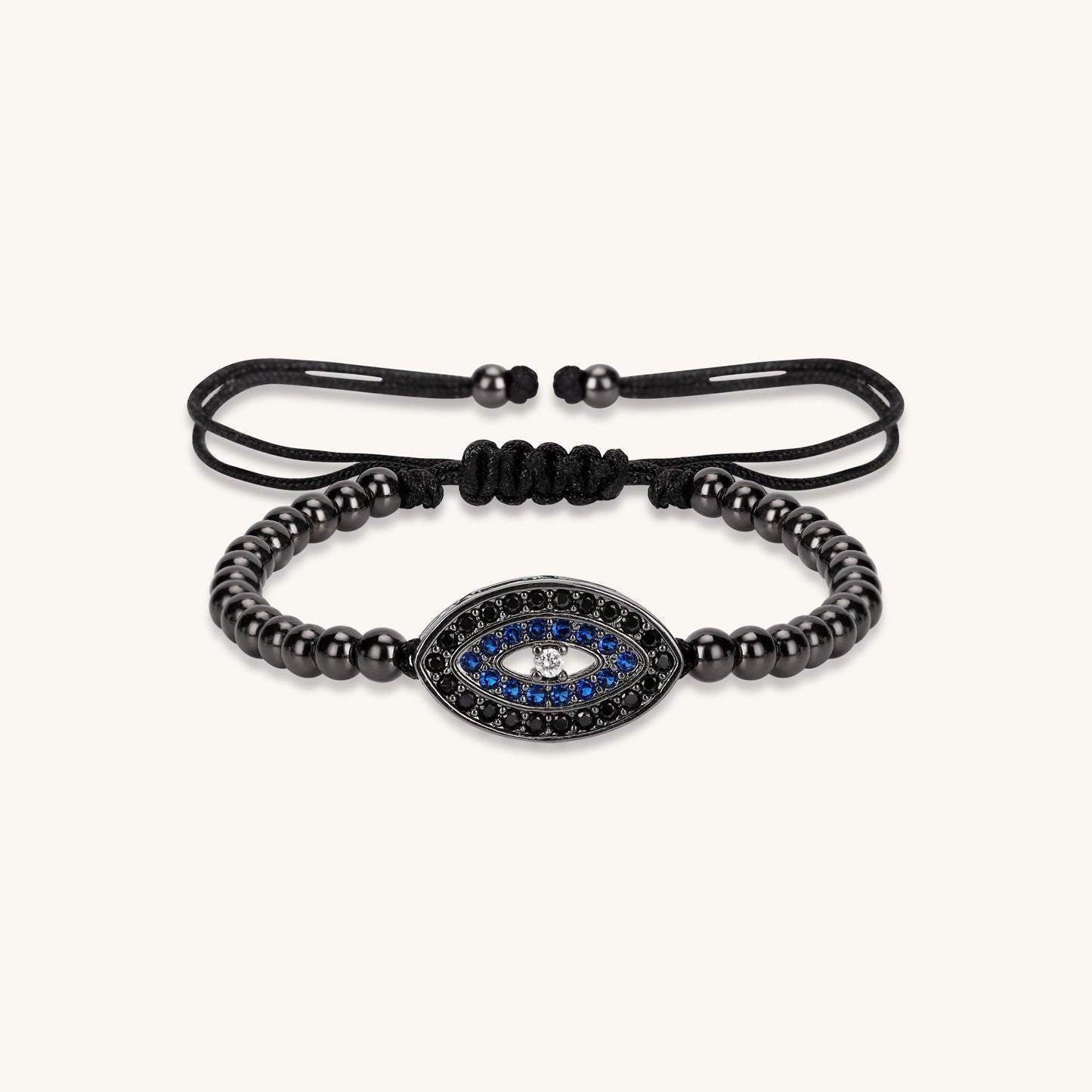 Interwoven Chain Light Evil Eye Bracelet - Muditalume.online store