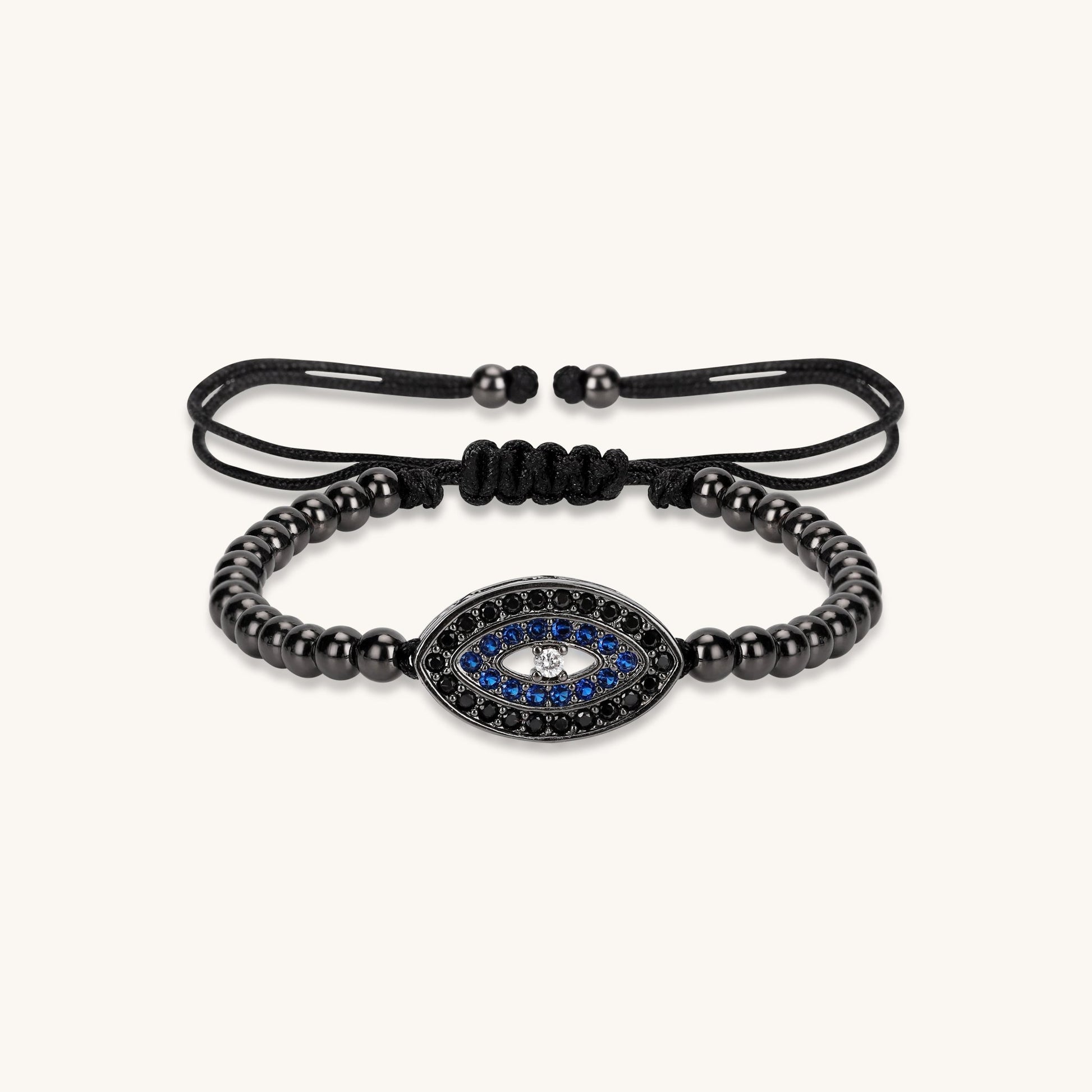 Interwoven Chain Light Evil Eye Bracelet - Muditalume.online store