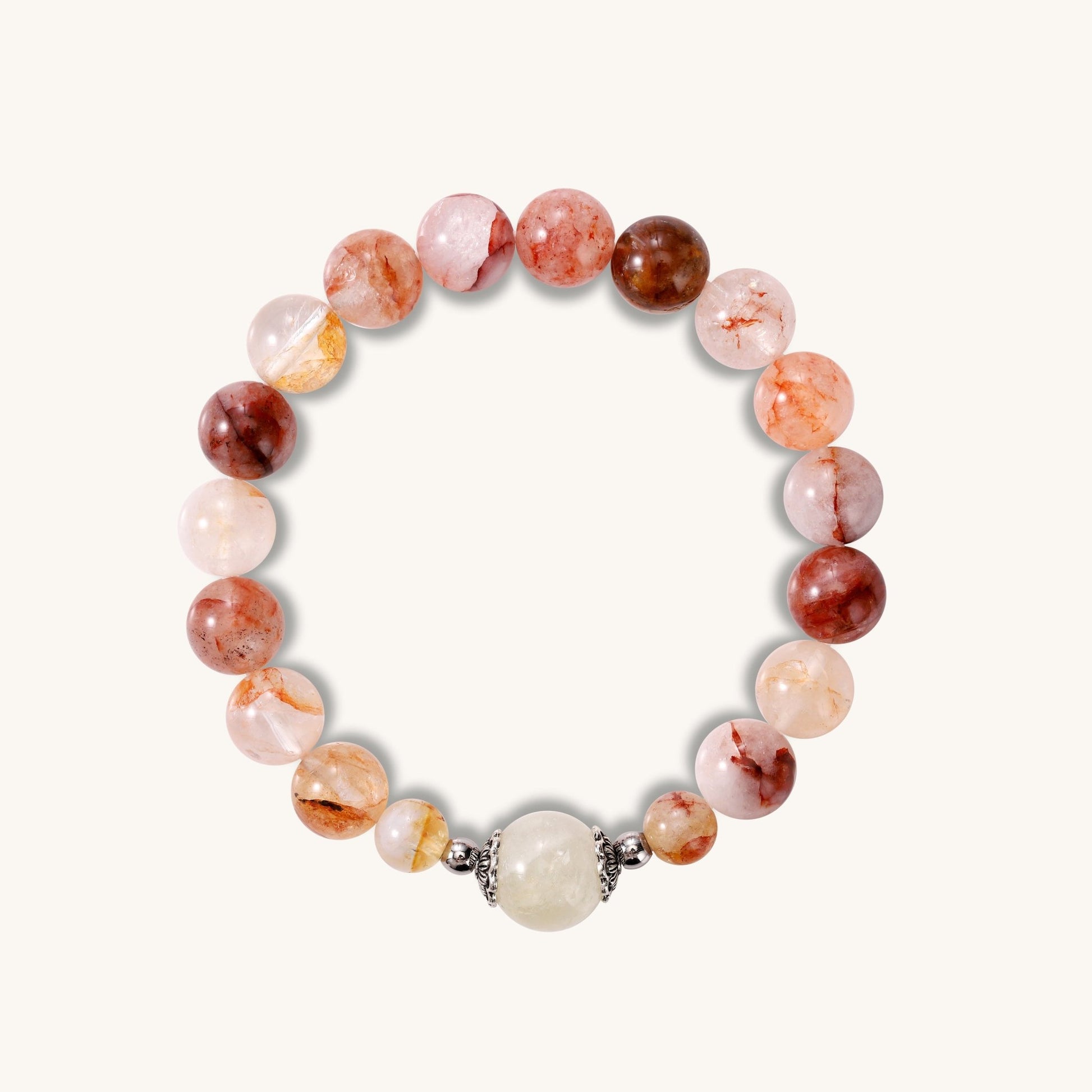 Meet Beauty Citrine & Red Agarwood Crystal Bracelet - Muditalume.online store