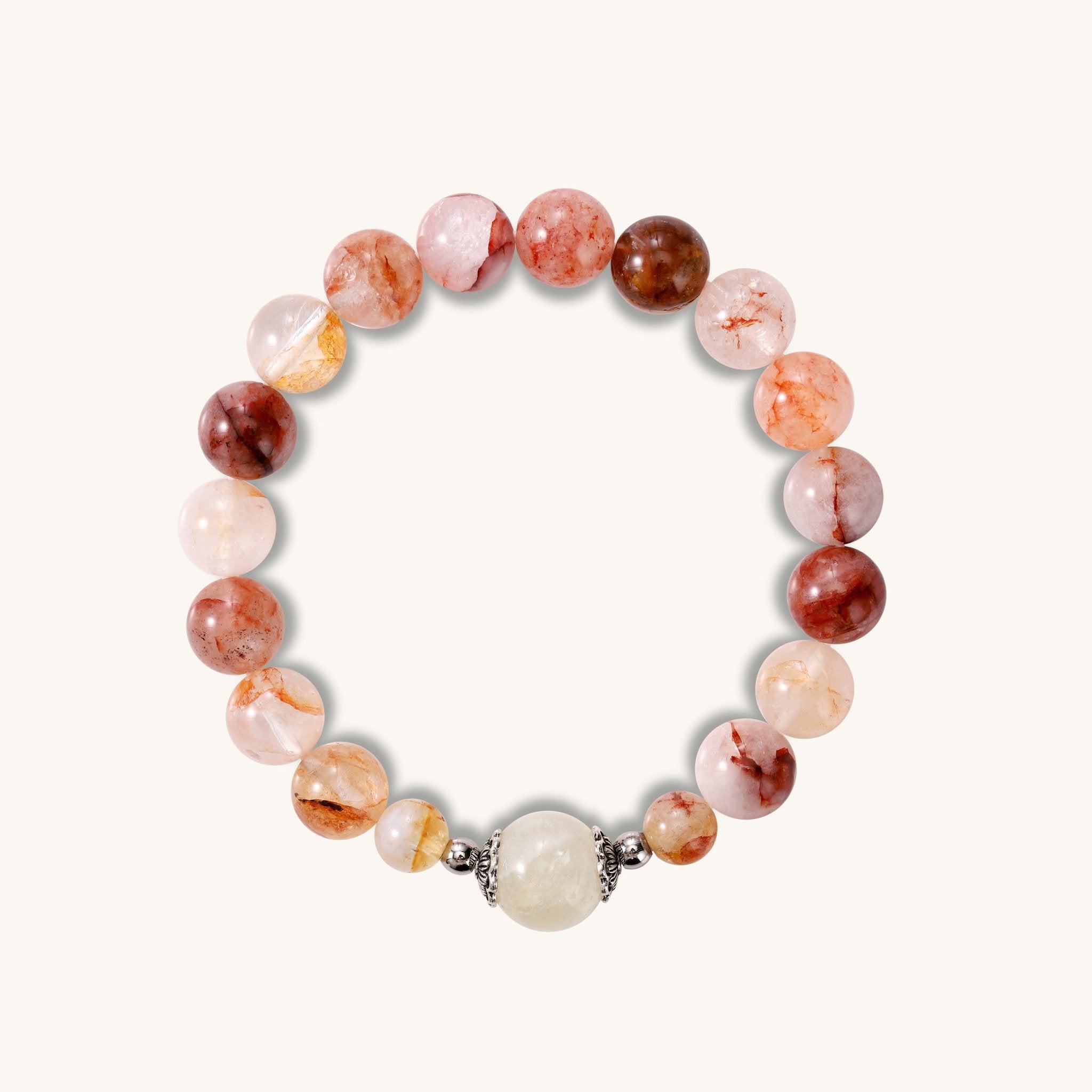 Meet Beauty Citrine & Red Agarwood Crystal Bracelet - Muditalume.online store