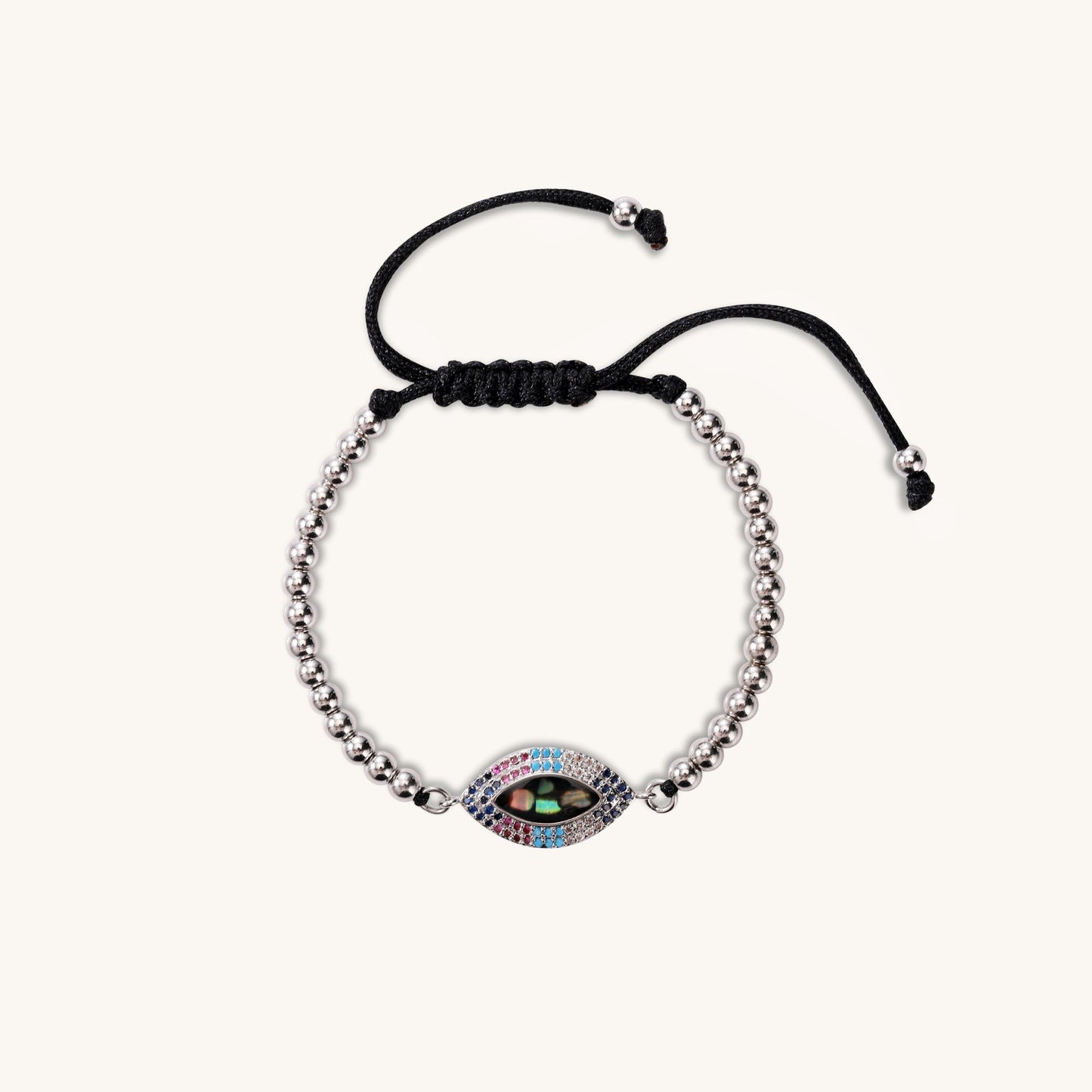 Pure Light Alongside – Zircon Evil Eye Bracelet - Muditalume.online store