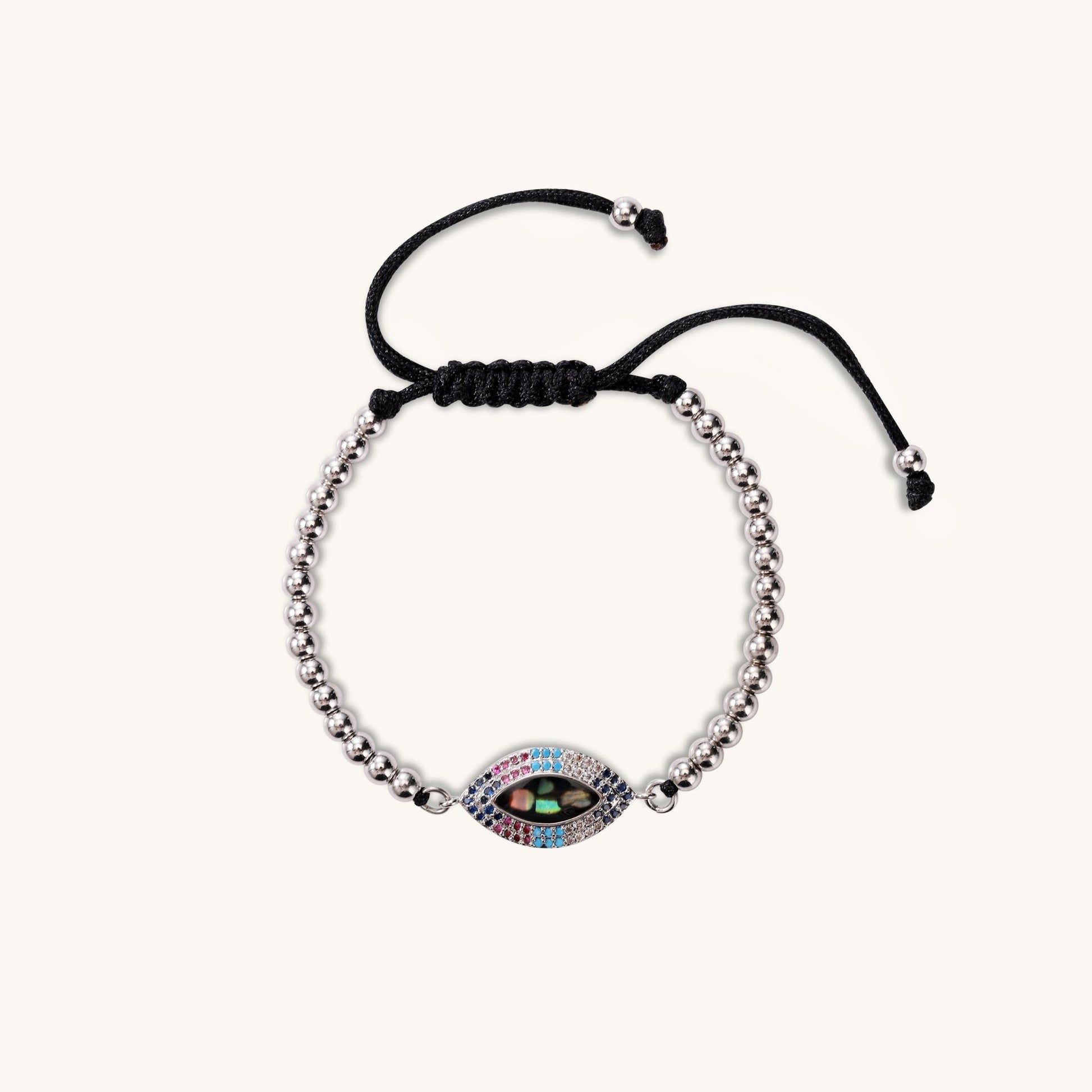 Pure Light Alongside – Zircon Evil Eye Bracelet - Muditalume.online store