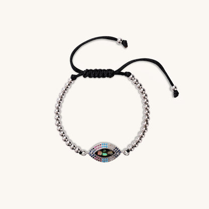 Pure Light Alongside – Zircon Evil Eye Bracelet - Muditalume.online store