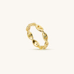 Silver Gold - plated Loop Rhyme Ring - Muditalume.online store