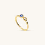 Silver - protected Evil Pupil – Evil Eye Silver Ring - Muditalume.online store