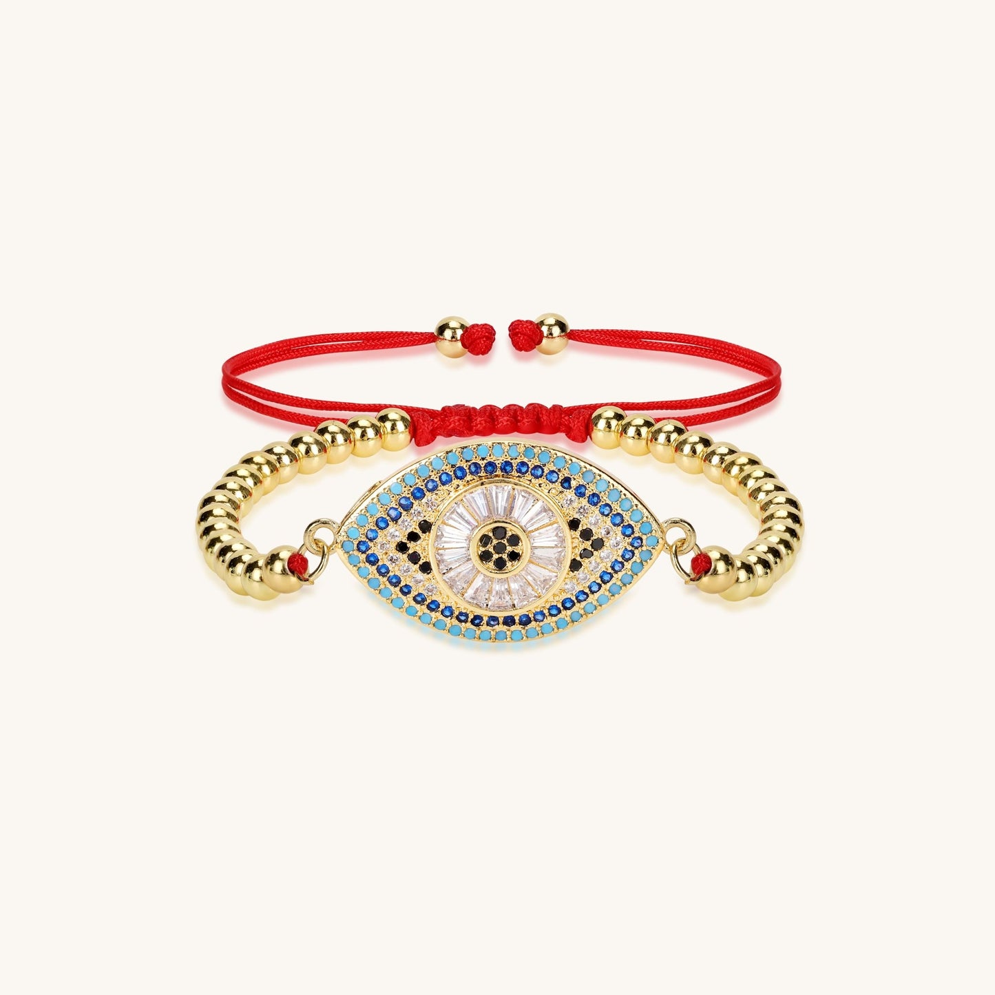 Stellar Guard Silver - Gold Evil Eye Bracelet - Muditalume.online store