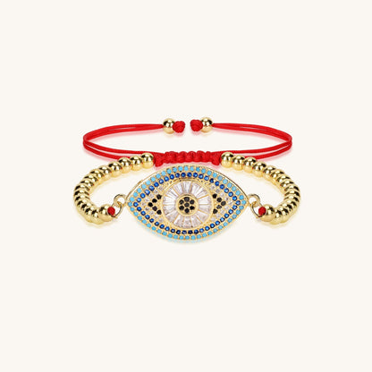 Stellar Guard Silver - Gold Evil Eye Bracelet - Muditalume.online store